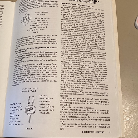 Dollhouse Lighting Electrification in Miniature - Picture 10 of 16